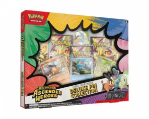 Pokémon TCG: ASC First Partners Deluxe Pin Collection Bundle (Collection Box + Beckett Toploader)