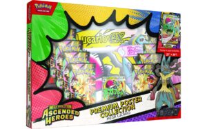 Pokémon TCG: ASC Premium Poster Collection—Mega Lucario Bundle (Collection Box + Beckett Toploader)